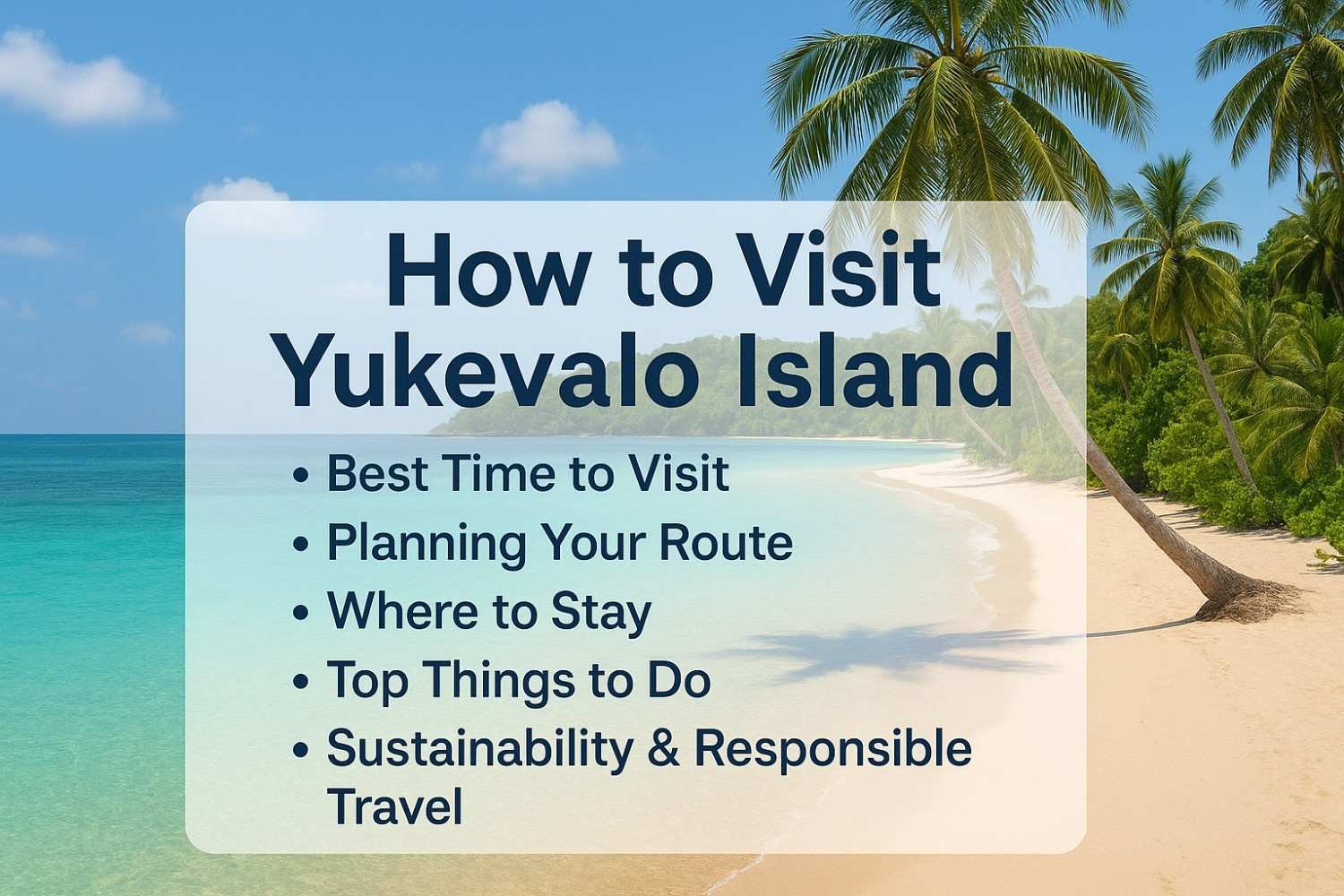 how to visit yukevalo island​